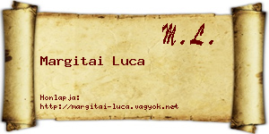 Margitai Luca névjegykártya